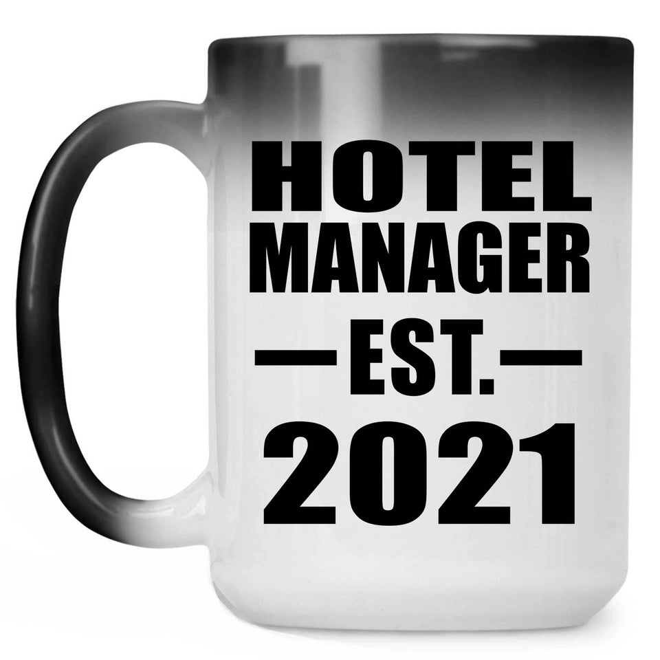 Hotel Manager Established EST. 2021 - 15oz Color Changing Mug
