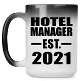 Hotel Manager Established EST. 2021 - 15oz Color Changing Mug