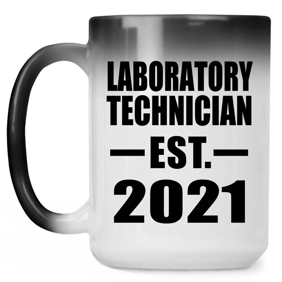 Laboratory Technician Established EST. 2021 - 15oz Color Changing Mug