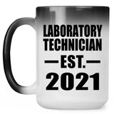 Laboratory Technician Established EST. 2021 - 15oz Color Changing Mug