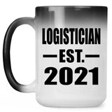 Logistician Established EST. 2021 - 15oz Color Changing Mug
