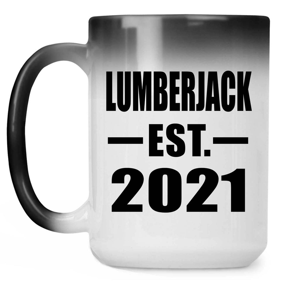 Lumberjack Established EST. 2021 - 15oz Color Changing Mug