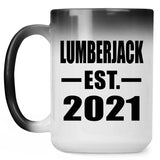 Lumberjack Established EST. 2021 - 15oz Color Changing Mug