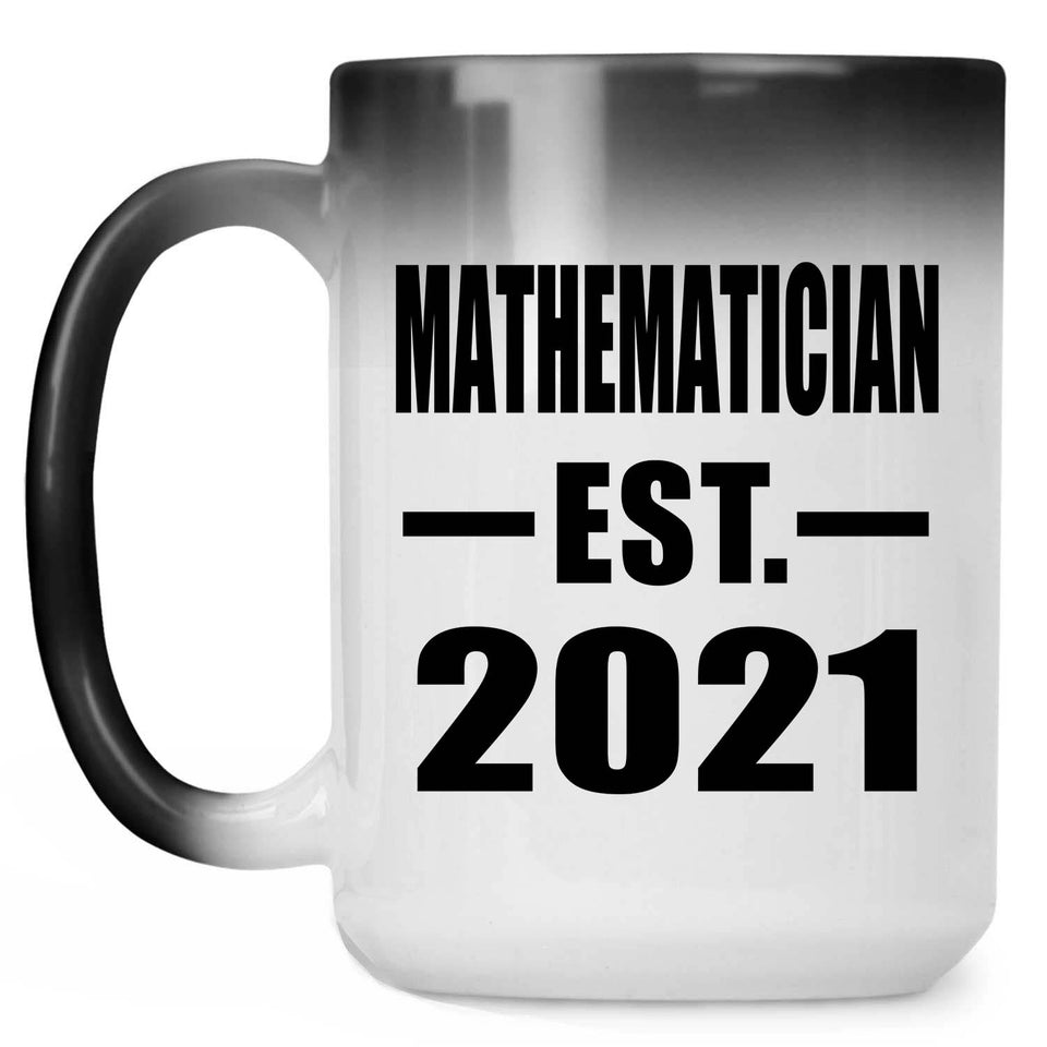 Mathematician Established EST. 2021 - 15oz Color Changing Mug