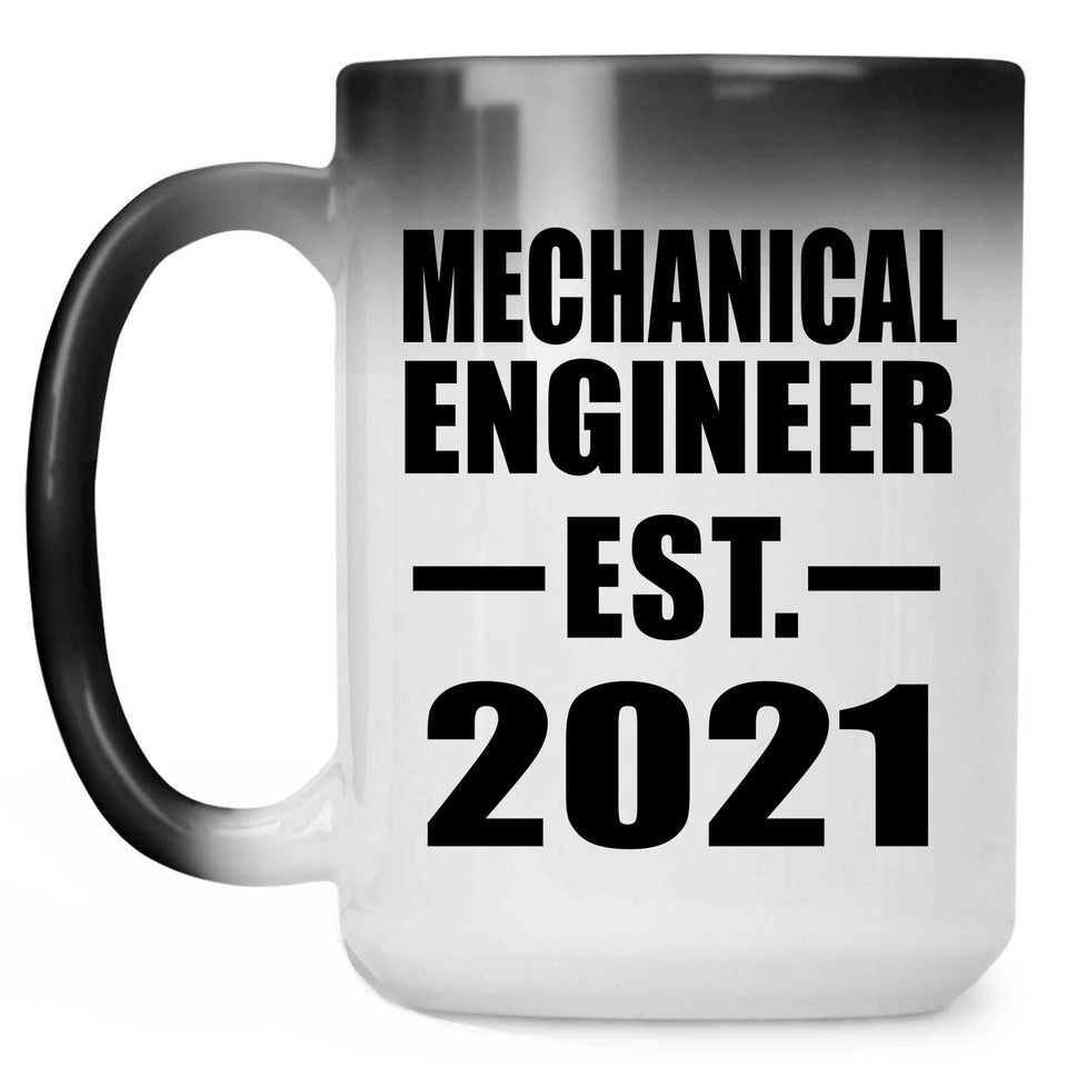 Mechanical Engineer Established EST. 2021 - 15oz Color Changing Mug