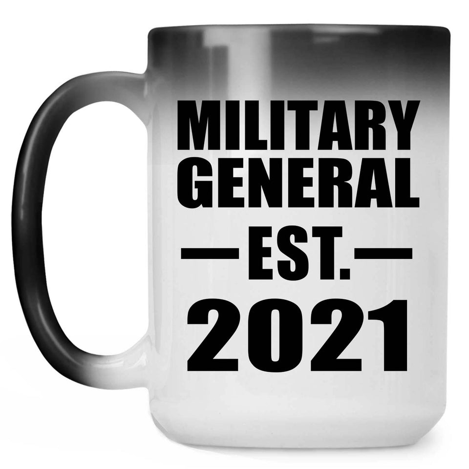 Military General Established EST. 2021 - 15oz Color Changing Mug