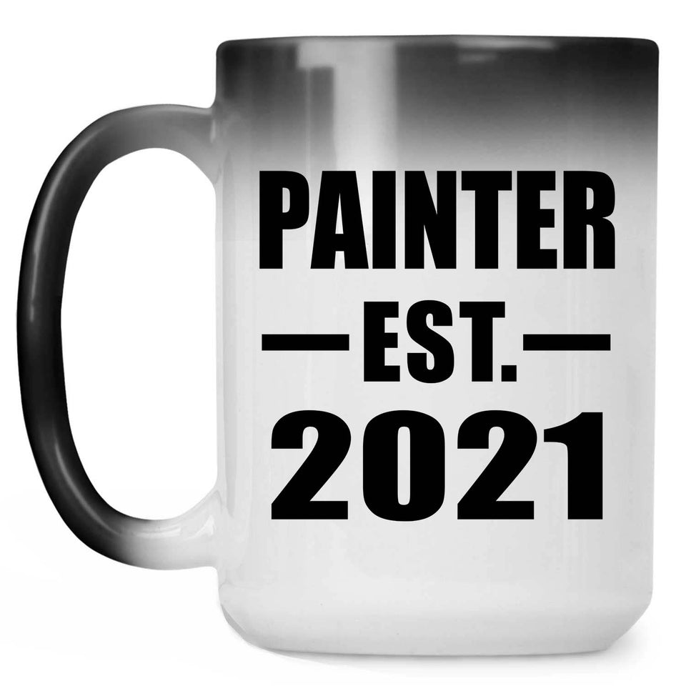 Painter Established EST. 2021 - 15oz Color Changing Mug