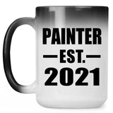 Painter Established EST. 2021 - 15oz Color Changing Mug