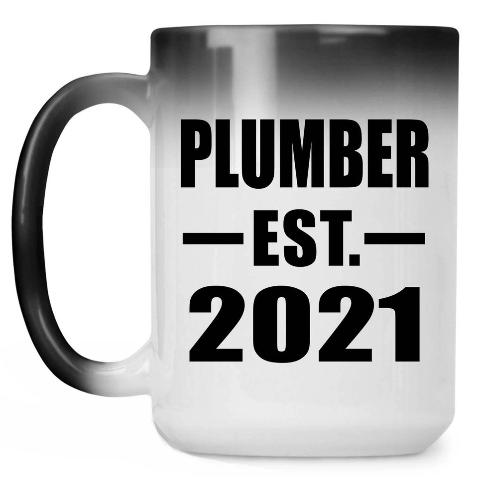 Plumber Established EST. 2021 - 15oz Color Changing Mug