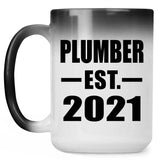 Plumber Established EST. 2021 - 15oz Color Changing Mug
