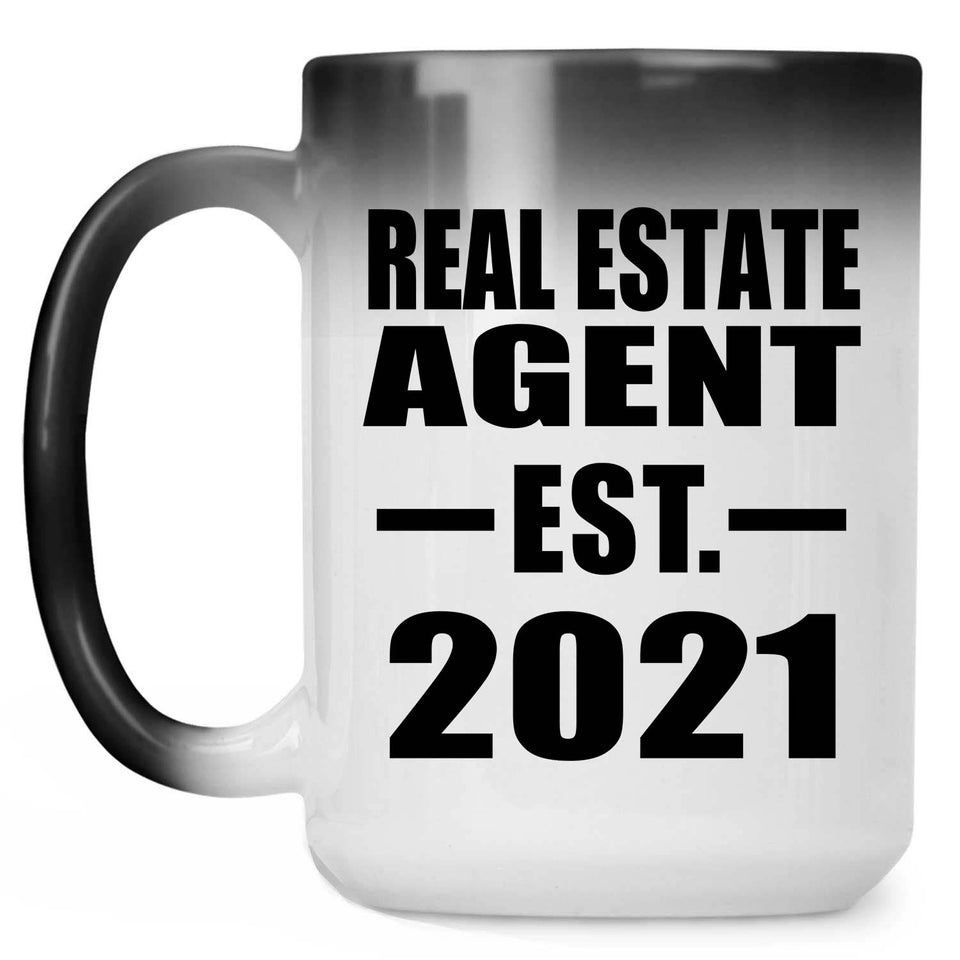 Real Estate Agent Established EST. 2021 - 15oz Color Changing Mug
