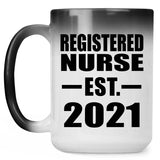 Registered Nurse Established EST. 2021 - 15oz Color Changing Mug