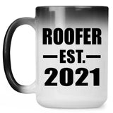 Roofer Established EST. 2021 - 15oz Color Changing Mug