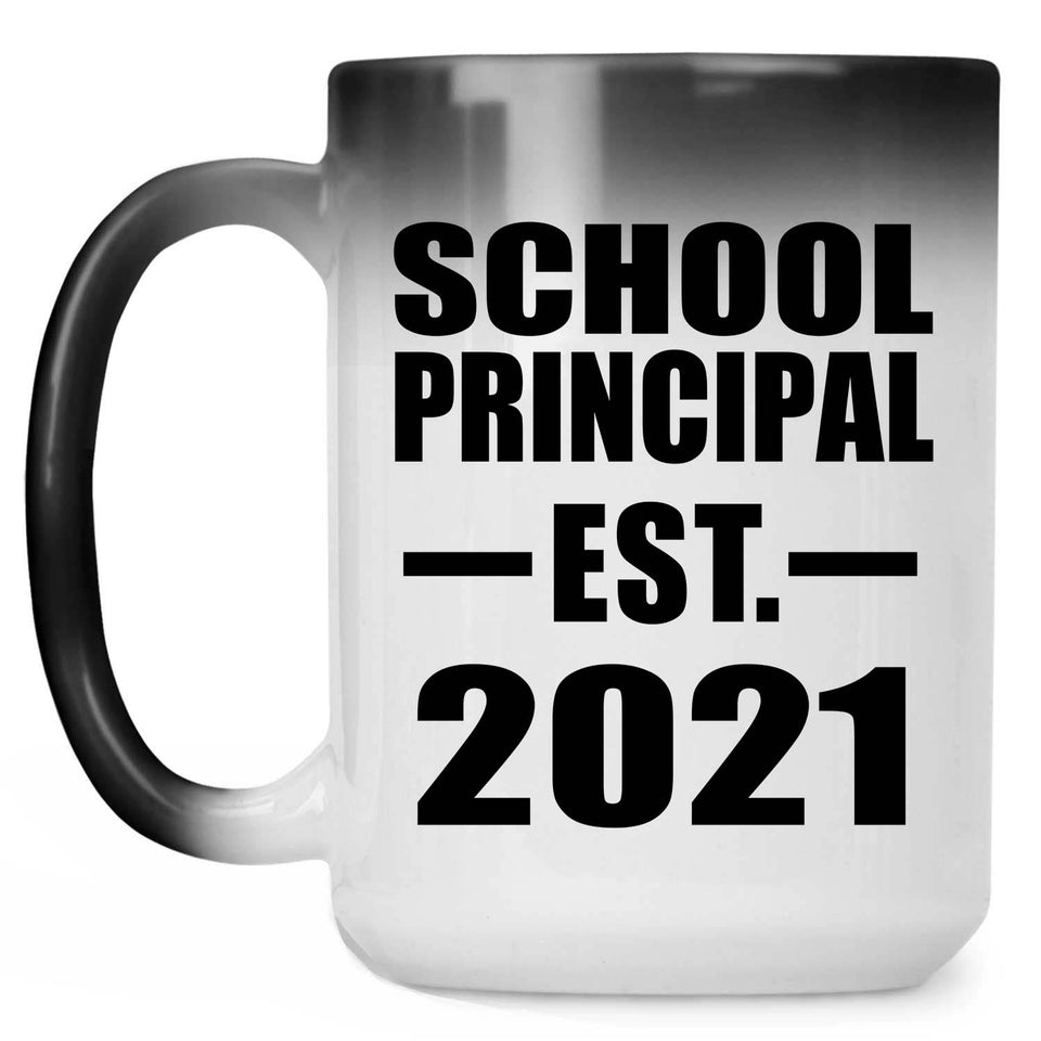 School Principal Established EST. 2021 - 15oz Color Changing Mug