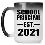 School Principal Established EST. 2021 - 15oz Color Changing Mug