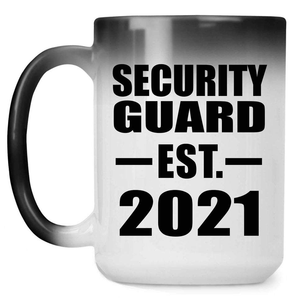 Security Guard Established EST. 2021 - 15oz Color Changing Mug