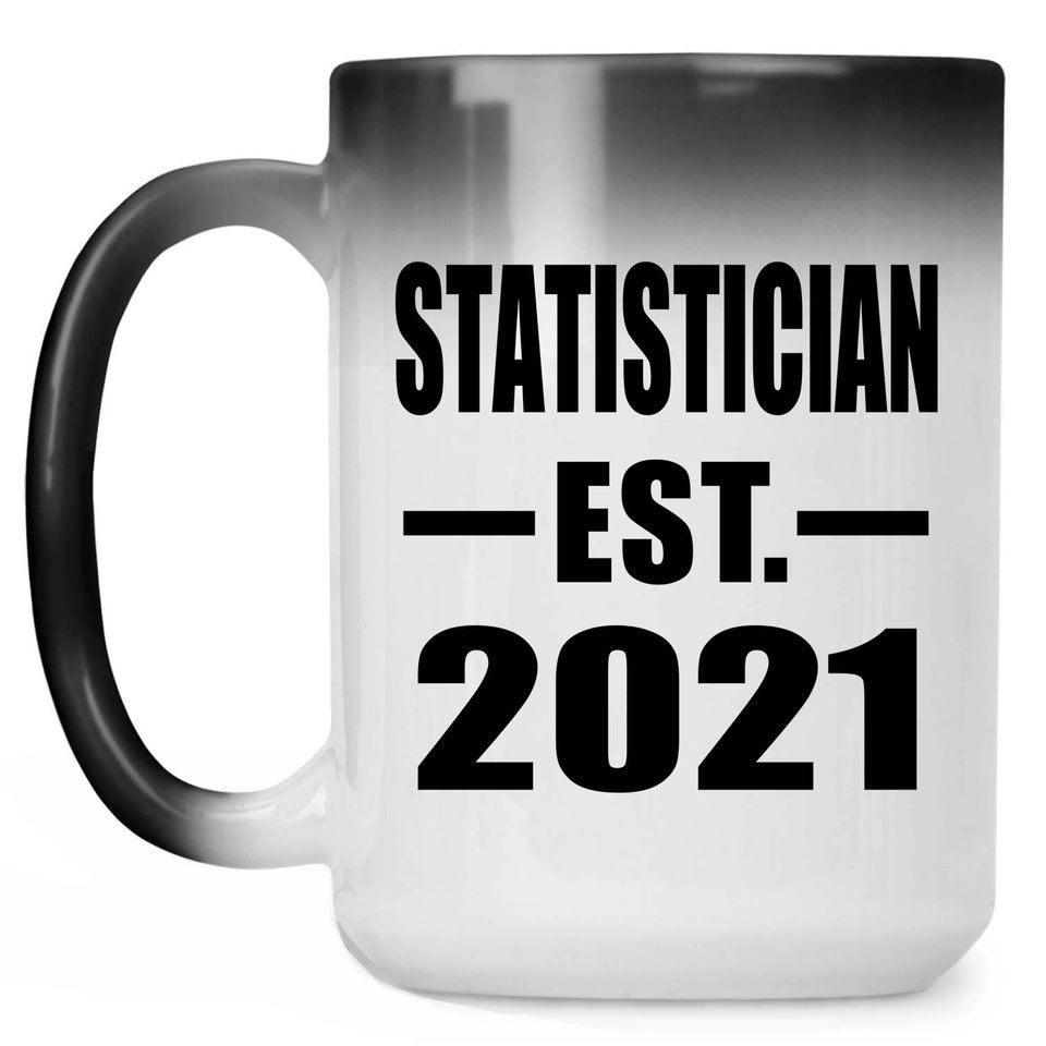 Statistician Established EST. 2021 - 15oz Color Changing Mug