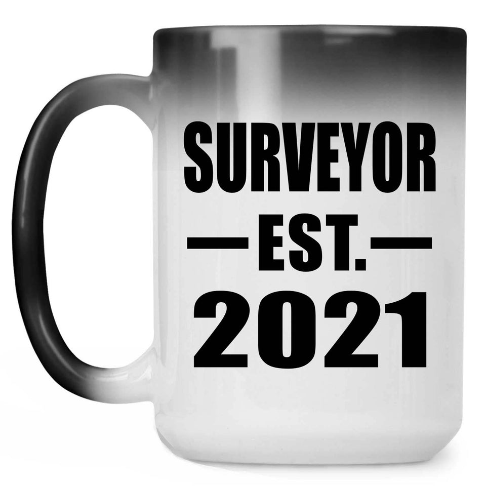 Surveyor Established EST. 2021 - 15oz Color Changing Mug