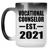 Vocational Counselor Established EST. 2021 - 15oz Color Changing Mug
