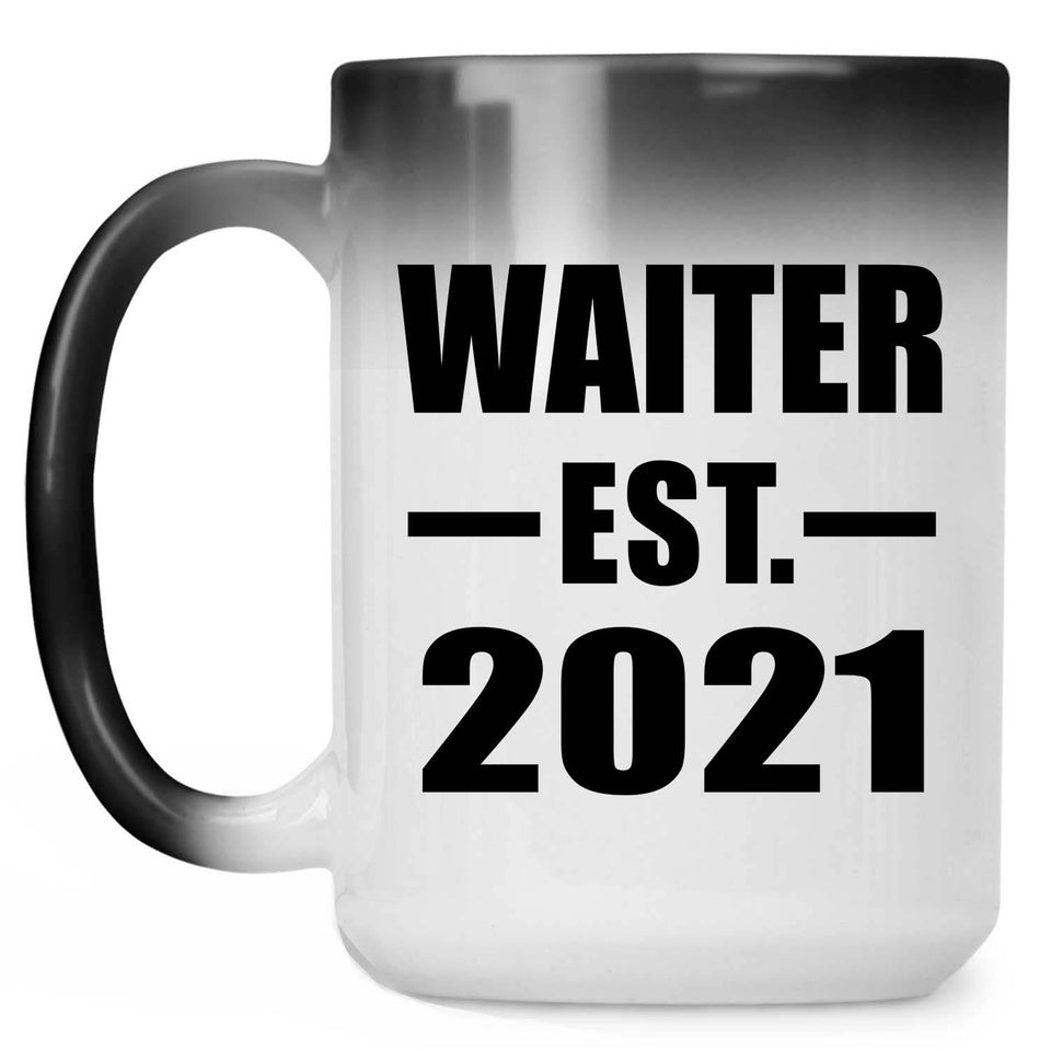 Waiter Established EST. 2021 - 15oz Color Changing Mug