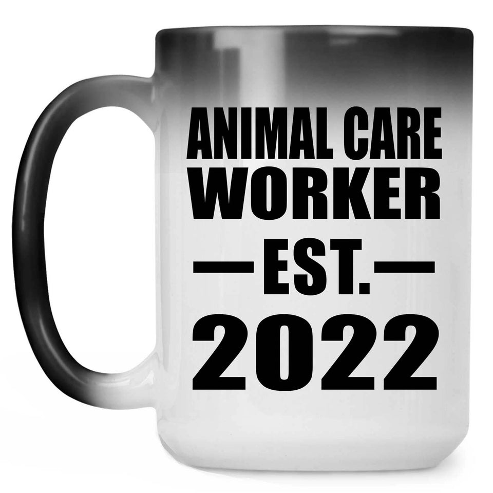 Animal Care Worker Established EST. 2022 - 15oz Color Changing Mug