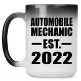 Automobile Mechanic Established EST. 2022 - 15oz Color Changing Mug