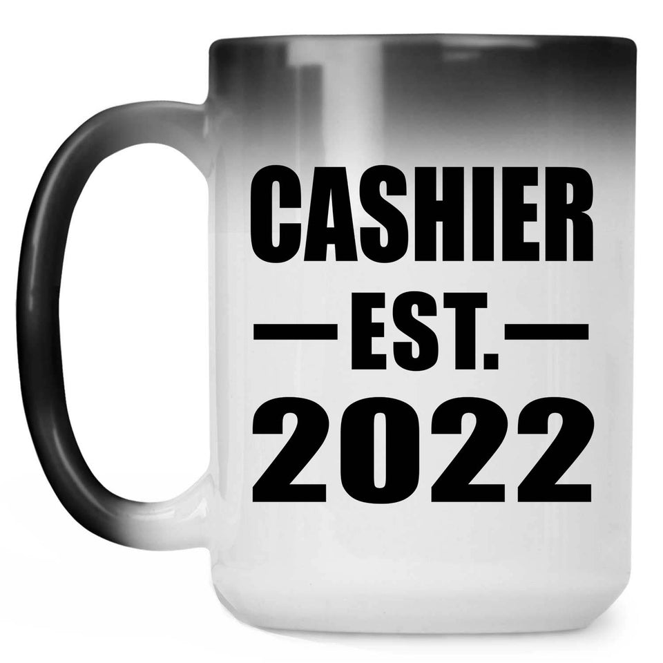 Cashier Established EST. 2022 - 15oz Color Changing Mug