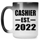 Cashier Established EST. 2022 - 15oz Color Changing Mug