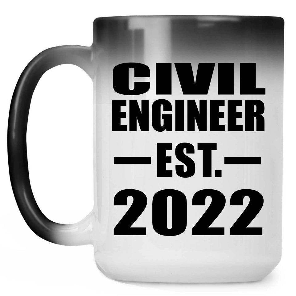 Civil Engineer Established EST. 2022 - 15oz Color Changing Mug