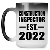 Construction Inspector Established EST. 2022 - 15oz Color Changing Mug