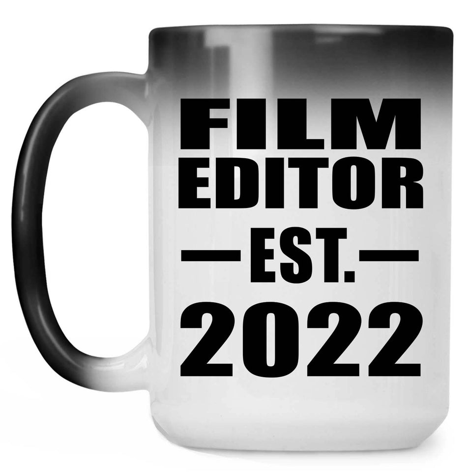 Film Editor Established EST. 2022 - 15oz Color Changing Mug