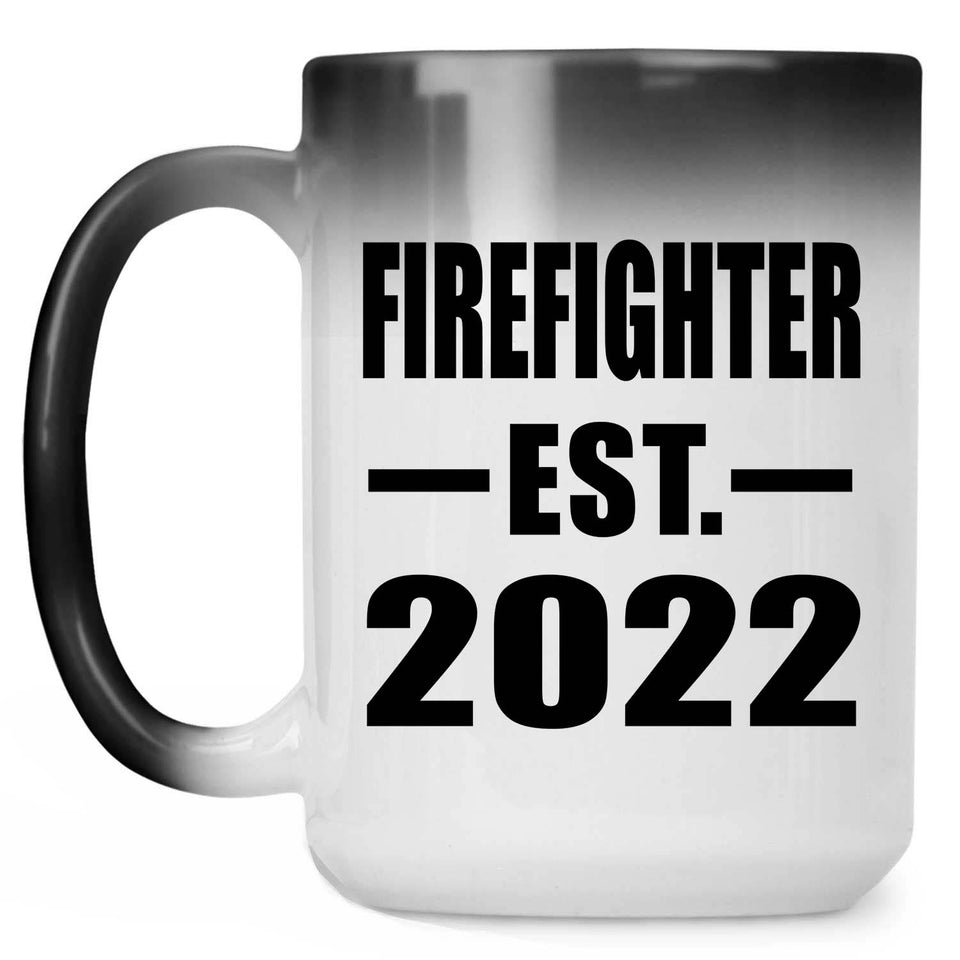 Firefighter Established EST. 2022 - 15oz Color Changing Mug