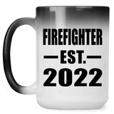 Firefighter Established EST. 2022 - 15oz Color Changing Mug