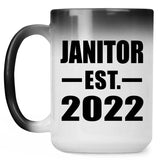 Janitor Established EST. 2022 - 15oz Color Changing Mug