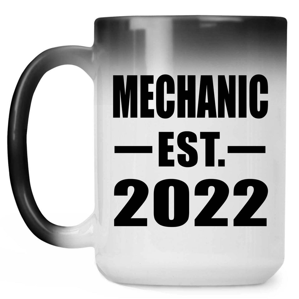 Mechanic Established EST. 2022 - 15oz Color Changing Mug