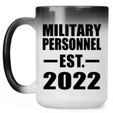 Military Personnel Established EST. 2022 - 15oz Color Changing Mug