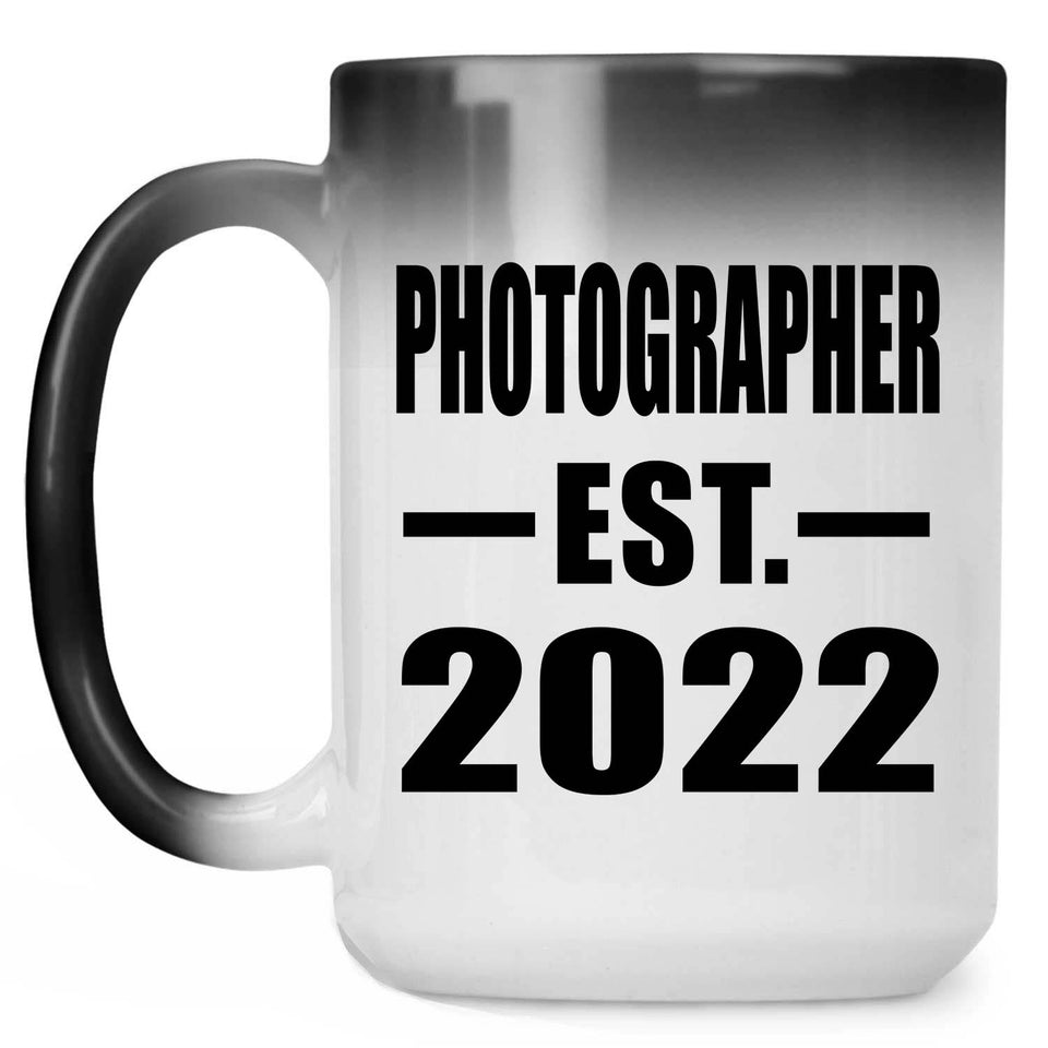 Photographer Established EST. 2022 - 15oz Color Changing Mug