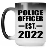 Police Officer Established EST. 2022 - 15oz Color Changing Mug