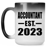 Accountant Established EST. 2023 - 15oz Color Changing Mug