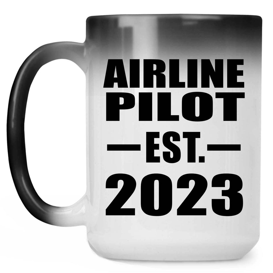 Airline Pilot Established EST. 2023 - 15oz Color Changing Mug