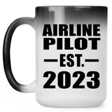 Airline Pilot Established EST. 2023 - 15oz Color Changing Mug
