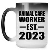 Animal Care Worker Established EST. 2023 - 15oz Color Changing Mug