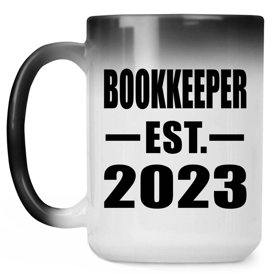 Bookkeeper Established EST. 2023 - 15oz Color Changing Mug