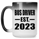 Bus Driver Established EST. 2023 - 15oz Color Changing Mug