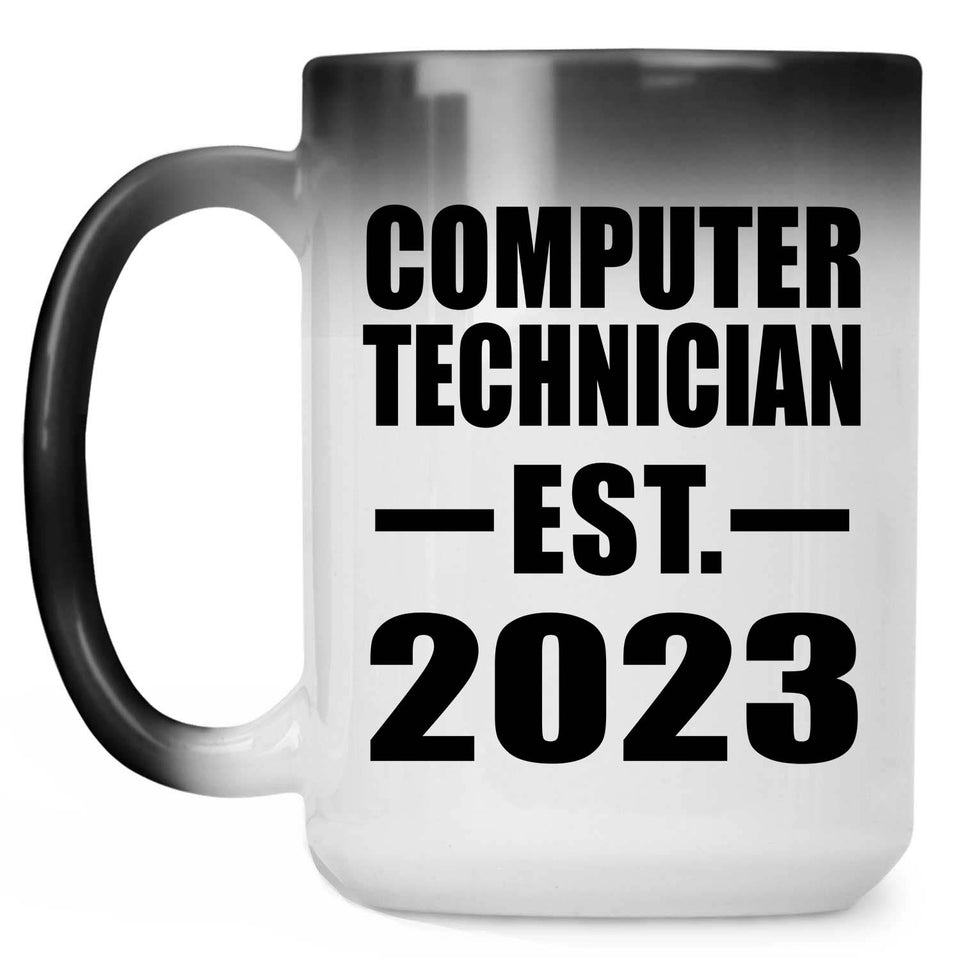 Computer Technician Established EST. 2023 - 15oz Color Changing Mug