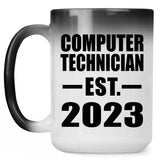 Computer Technician Established EST. 2023 - 15oz Color Changing Mug