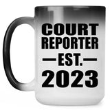 Court Reporter Established EST. 2023 - 15oz Color Changing Mug
