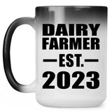 Dairy Farmer Established EST. 2023 - 15oz Color Changing Mug