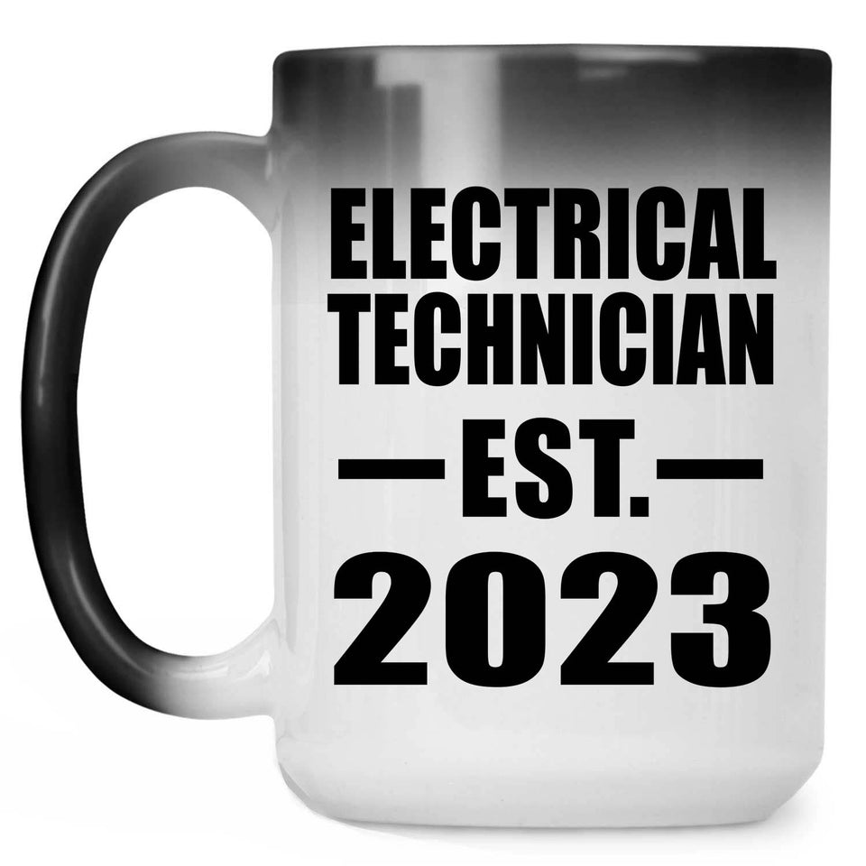 Electrical Technician Established EST. 2023 - 15oz Color Changing Mug