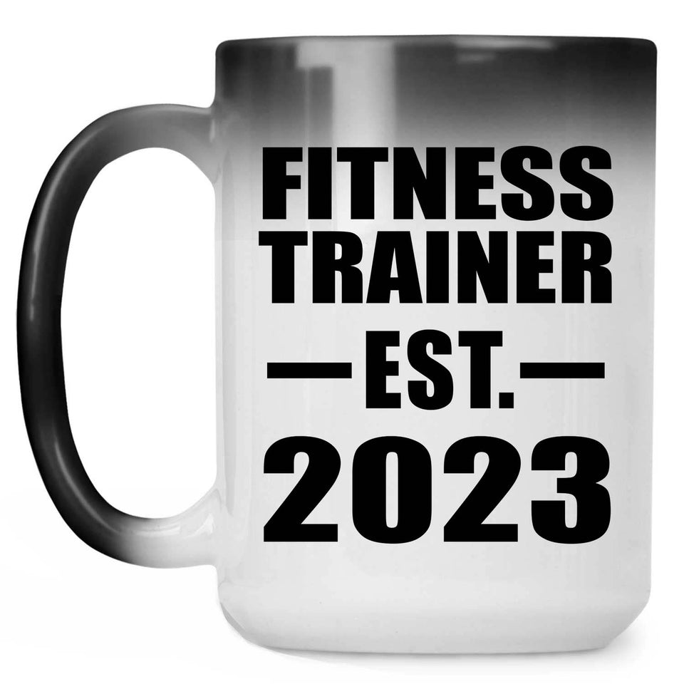 Fitness Trainer Established EST. 2023 - 15oz Color Changing Mug